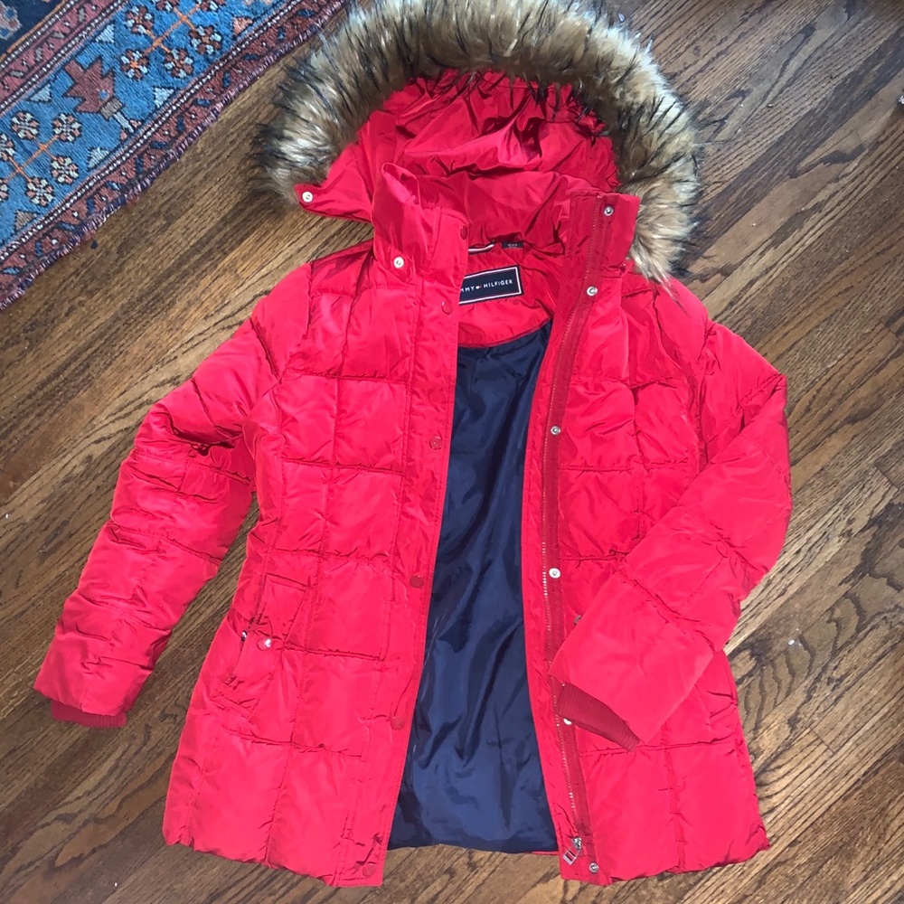 Red Tommy Hilfiger Coat